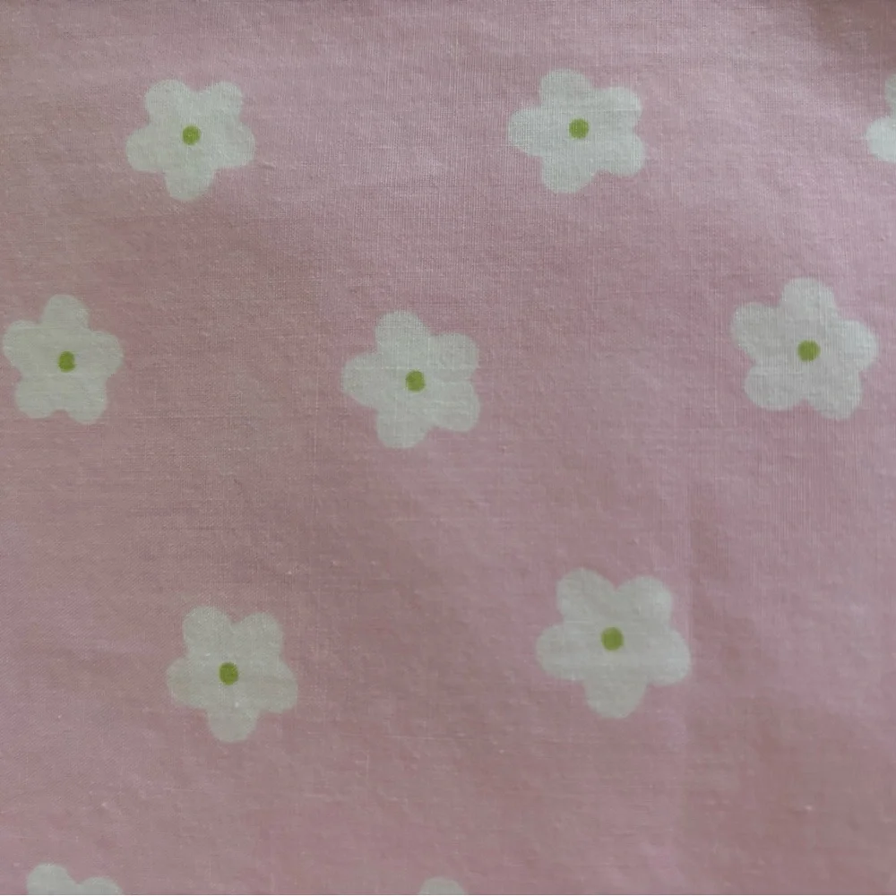 NWOT Pottery Barn Kids duvet pink floral dot cotton duvet cover Twin
